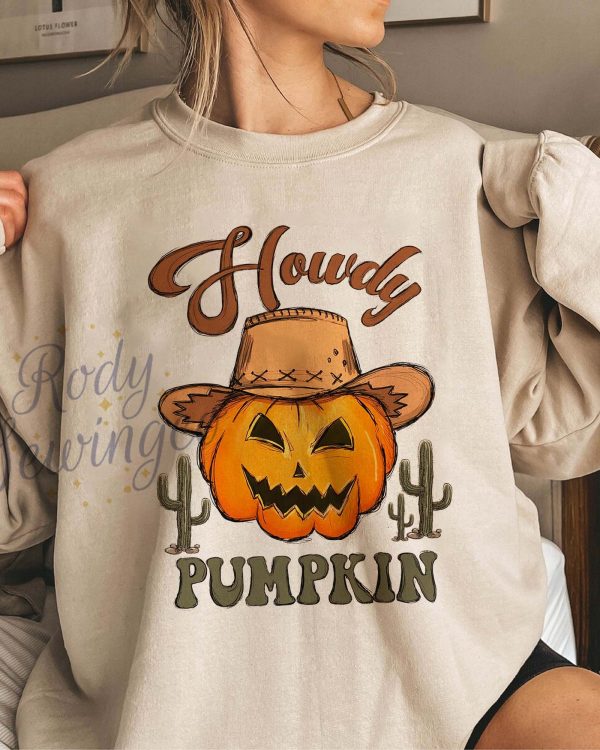Halloween Howdy Pumpkin Shirt