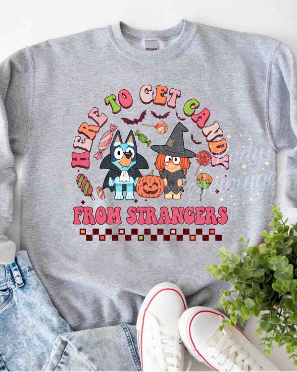 Bluey Here To Get Candy – Kids Sweatshirt