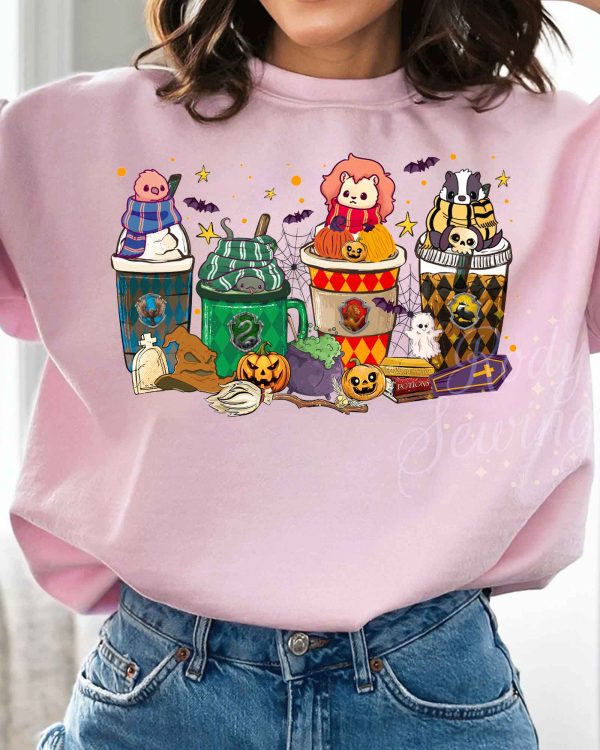 Harry Potter Animals Coffee Cups Halloween – Sweatshirt