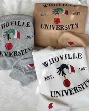 Whoville University – Emboroidered Sweatshirt