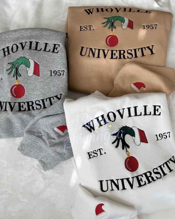 Whoville University – Emboroidered Sweatshirt