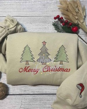 Christmas Tree – Emboroidered Sweatshirt