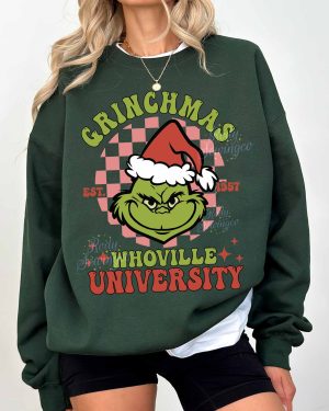 Grinchmas Whoville University- Sweatshirt