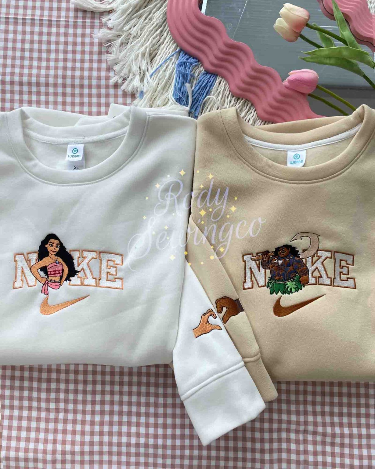 Moana & Maui Emboroidered Sweatshirt Rody Sewing