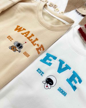 Wall-e & Eve V2 – Emboroidered Sweatshirt