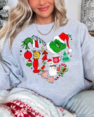 Grinchmas Things heart – Sweatshirt