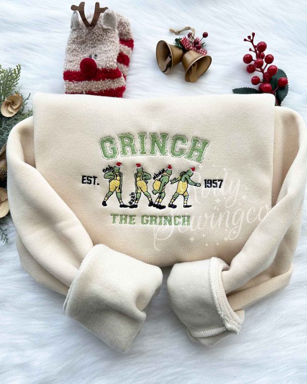 The Grinch Christmas – Emboroidered Sweatshirt
