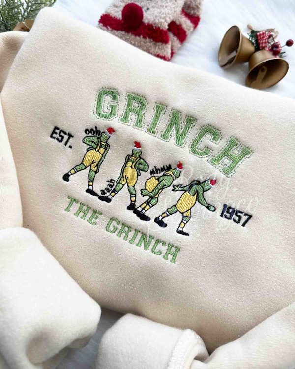 The Grinch Christmas – Emboroidered Sweatshirt