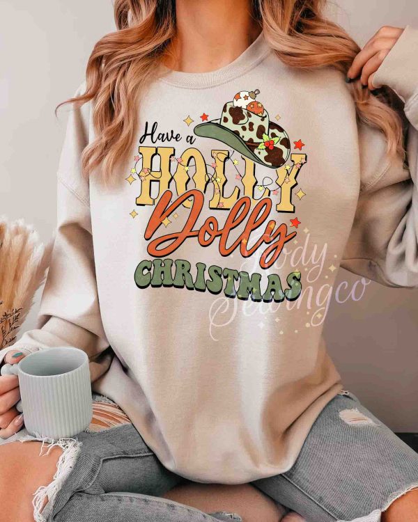 Holly Dolly Xmas V2  – Sweatshirt