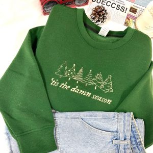 TS Tis The Damn Season Christmas – Emboroidered Sweatshirt