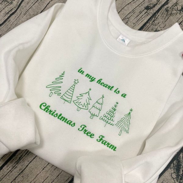 Christmas Tree Farm V2 Christmas – Emboroidered Sweatshirt
