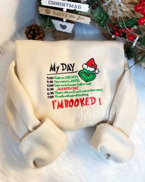 Grinch My day Christmas – Emboroidered Sweatshirt