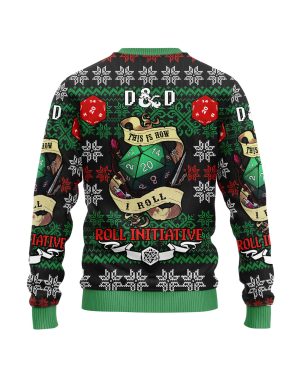 D&D This is how i roll – Ugly christmas sweatshirt