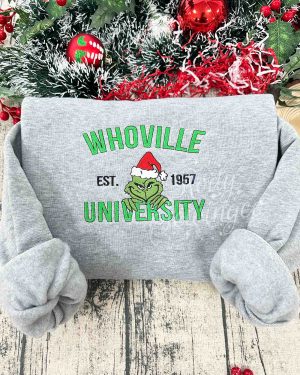 Whoville Grinch Christmas – Emboroidered Sweatshirt