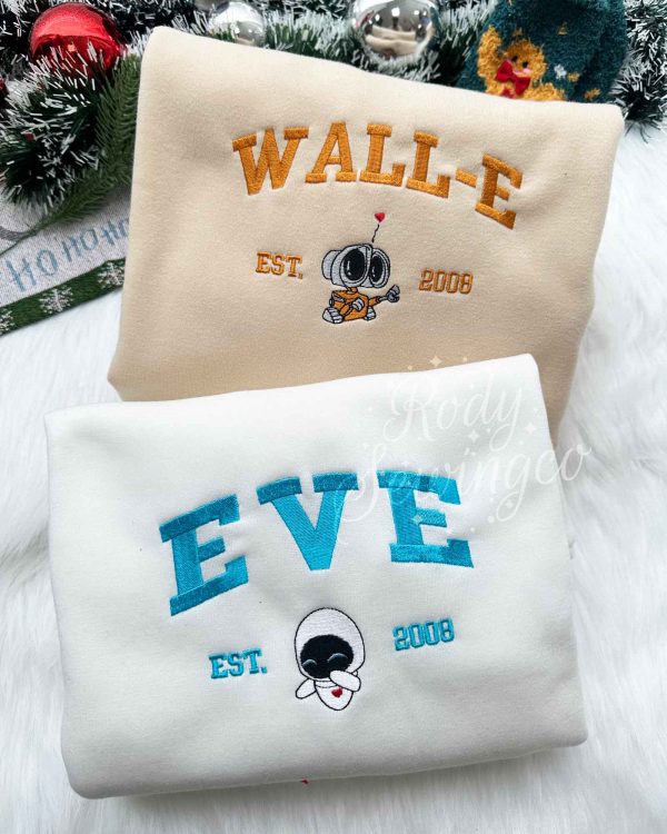 Wall-e & Eve V2 – Emboroidered Sweatshirt