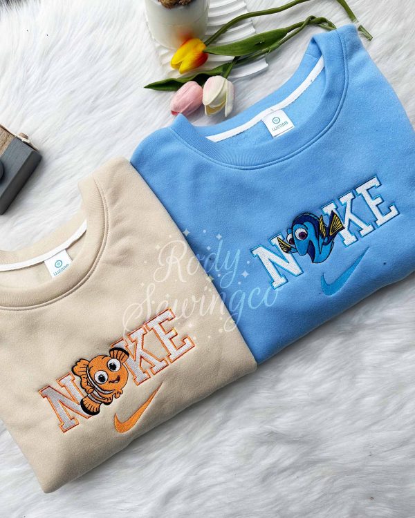 Nemo and Dory (Find Nemo) – Emboroidered Sweatshirt