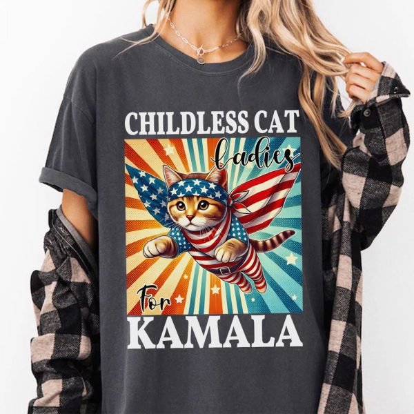 Childless Cat For Kamala Shirts