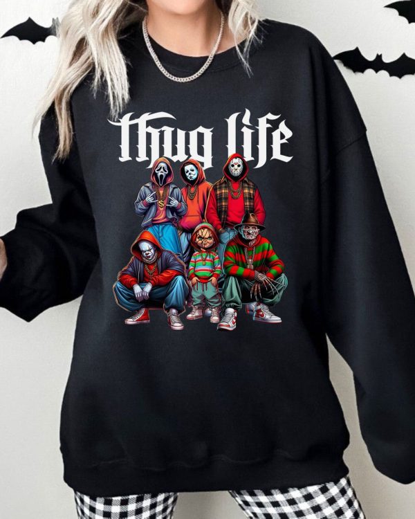 Thug Life Horror V2 Halloween Shirt – Sweatshirts