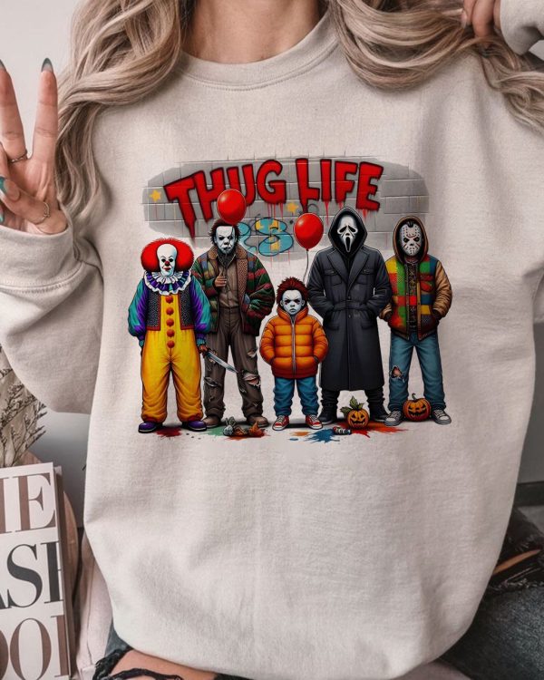 Thug Life Horror V3 Halloween Shirt – Sweatshirts