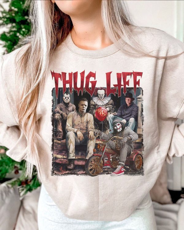 Thug Life Horror Halloween Shirt – Sweatshirts