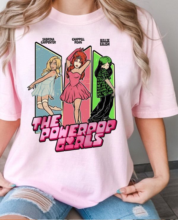 The powerpop girls Billie Eilish ,Chappell, Sabrina – Crewneck