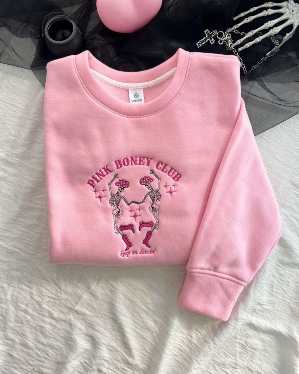 Pink Boney Club Chappell Roan – Emboroidered Sweatshirt