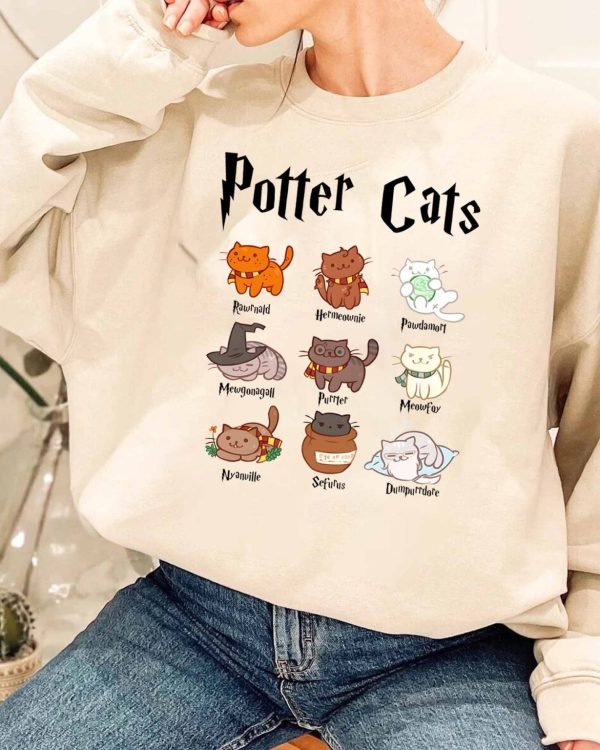 Potter Cats Halloween Sweatshirt – Shirts – Hoodie