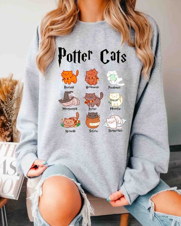 Potter Cats Halloween Sweatshirt – Shirts – Hoodie