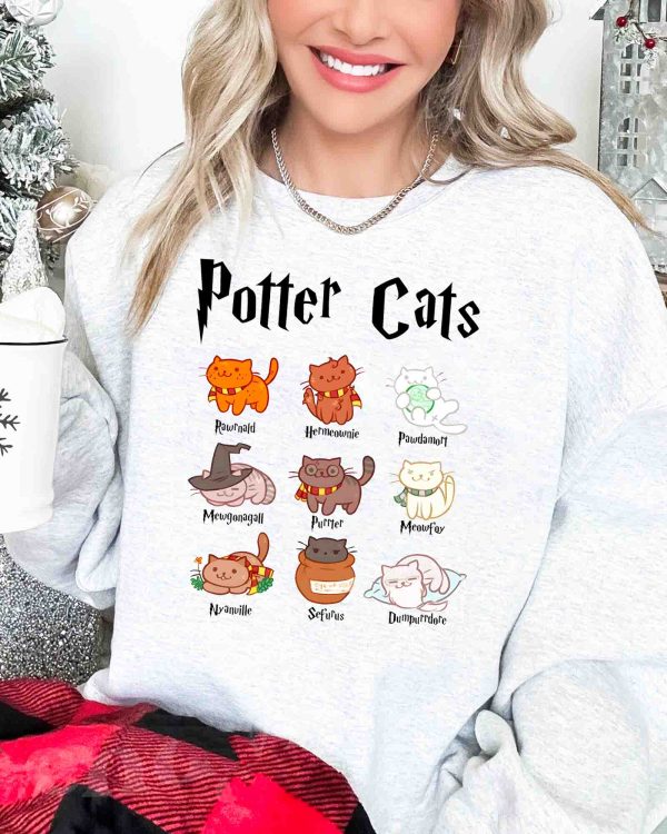 Potter Cats Halloween Sweatshirt – Shirts – Hoodie