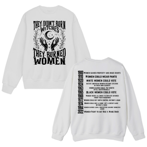 They didn’t burn witches they burned women Ferminist Sweatshirts – Hoodie