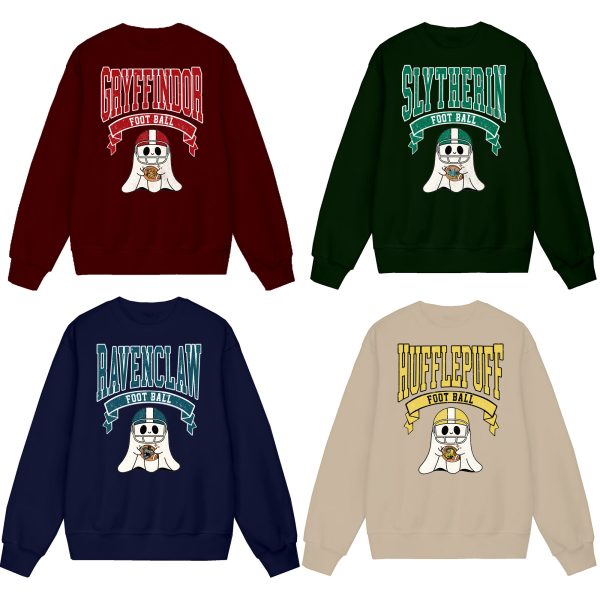 Uniform Ghost Football X Hogwarts house Halloween Shirts – Sweatshirt – Hoodie