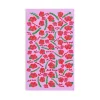 Subtle Red Poppies on Pink Hand Towel Trump Gift - Image 2