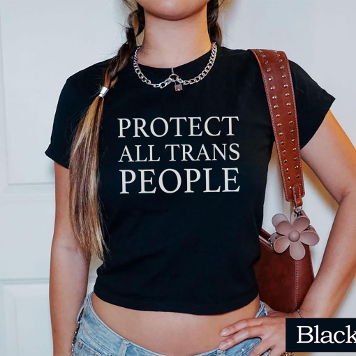 Protect All Trans People Baby Tee - Image 2