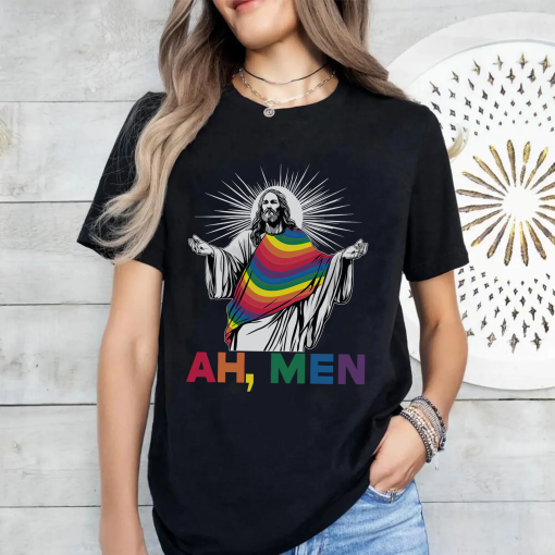 Ah, Men LGBTQ Pride Shirt - Image 4