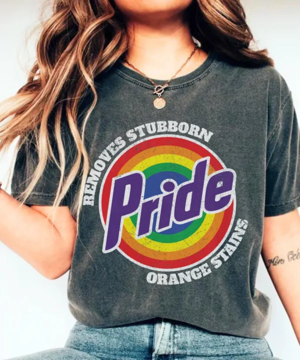 Pride Removes Stubborn Orange Stains Shirt