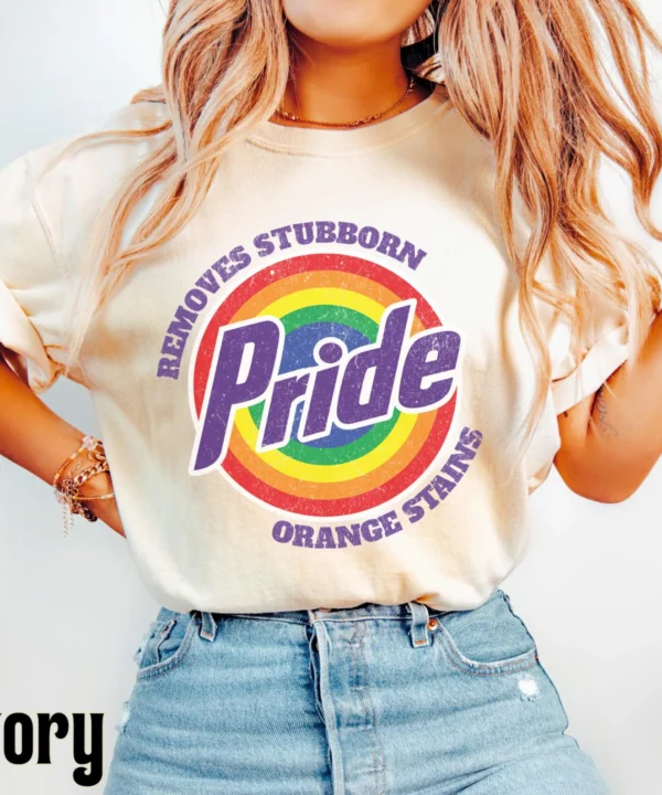 Pride Removes Stubborn Orange Stains Shirt