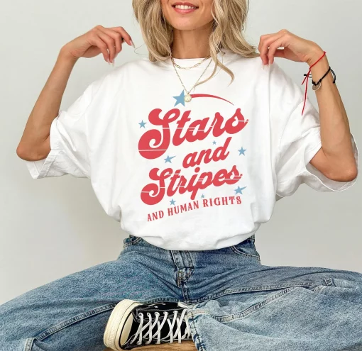 Star And Stripe And Women Right Shirt