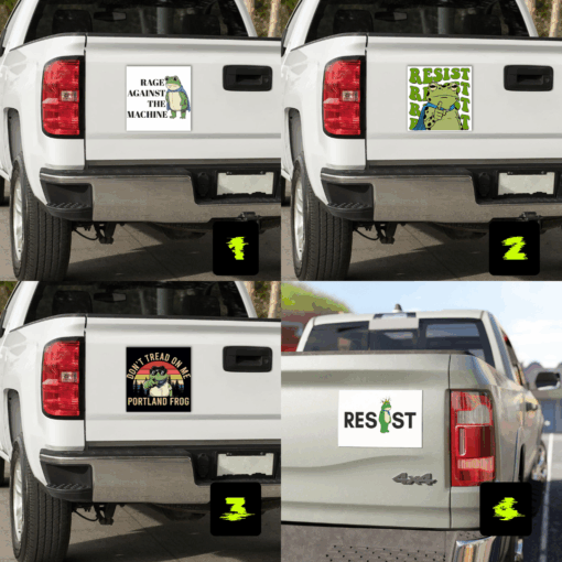 Portland Frog Car Magnet