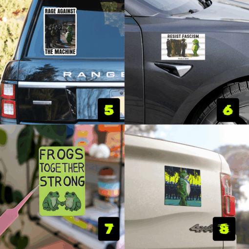 Portland Frog Car Magnet - Image 2