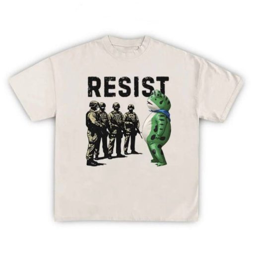 Resist Portland Frog Activist Shirt - Image 2
