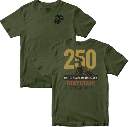 Marines 250th Birthday Shirt USMC