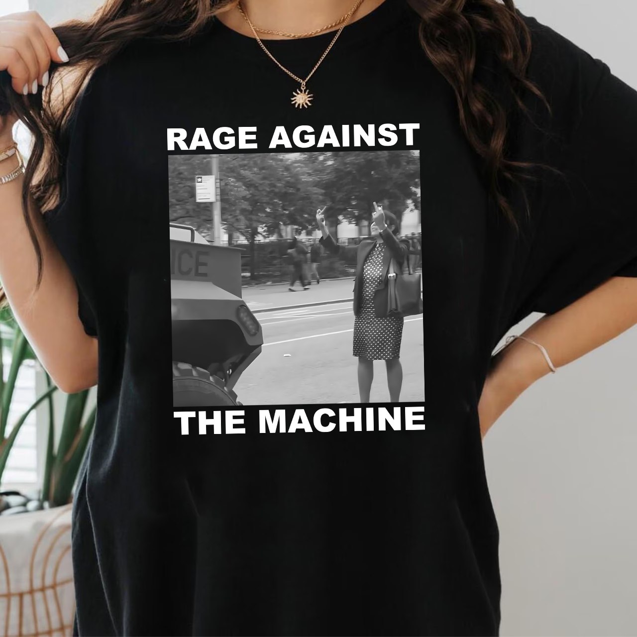 Rage Against The Machine NYC Dress Women F*ck ICE Shirt