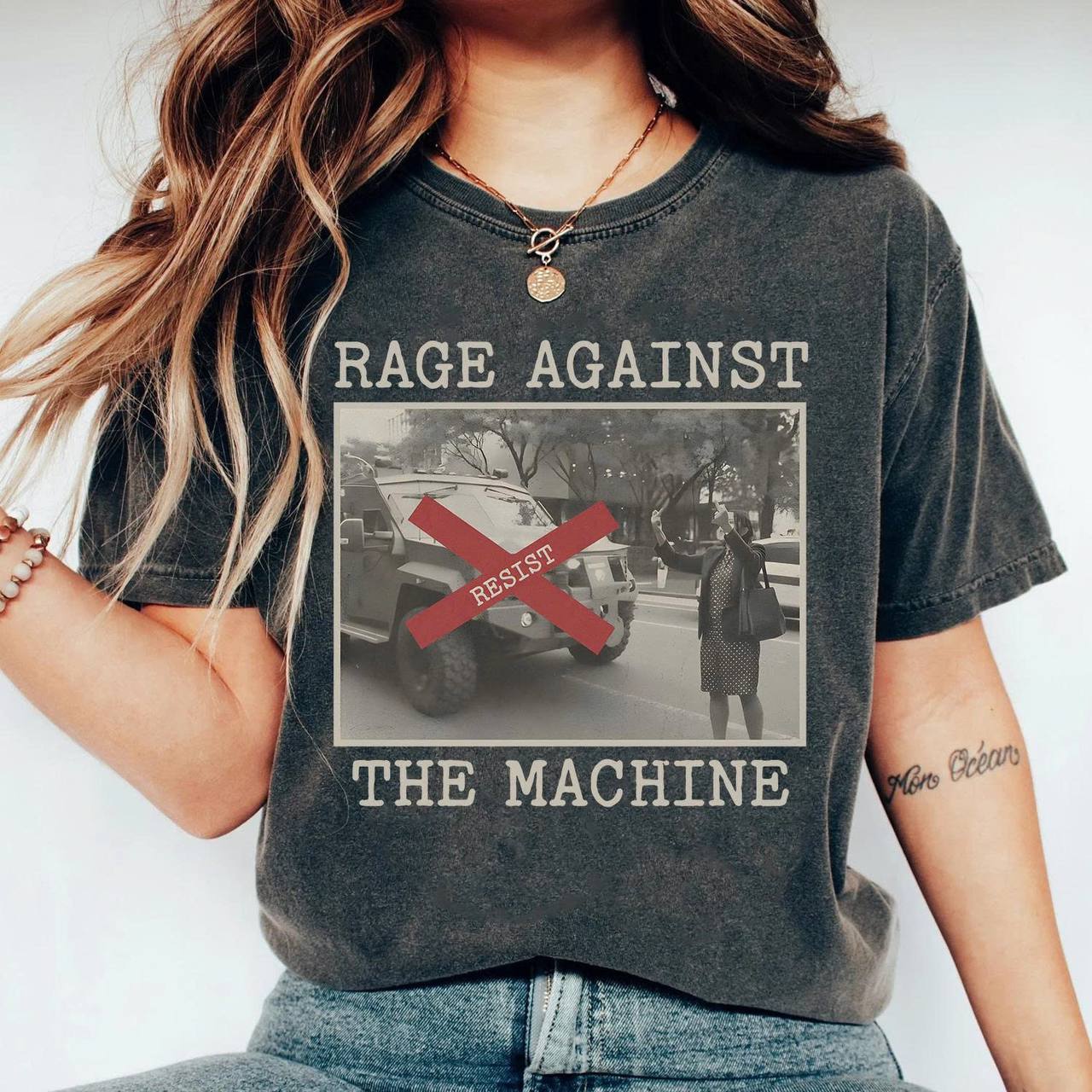 Resist NYC Dress Women F*ck ICE Rage Against Shirt - Image 4
