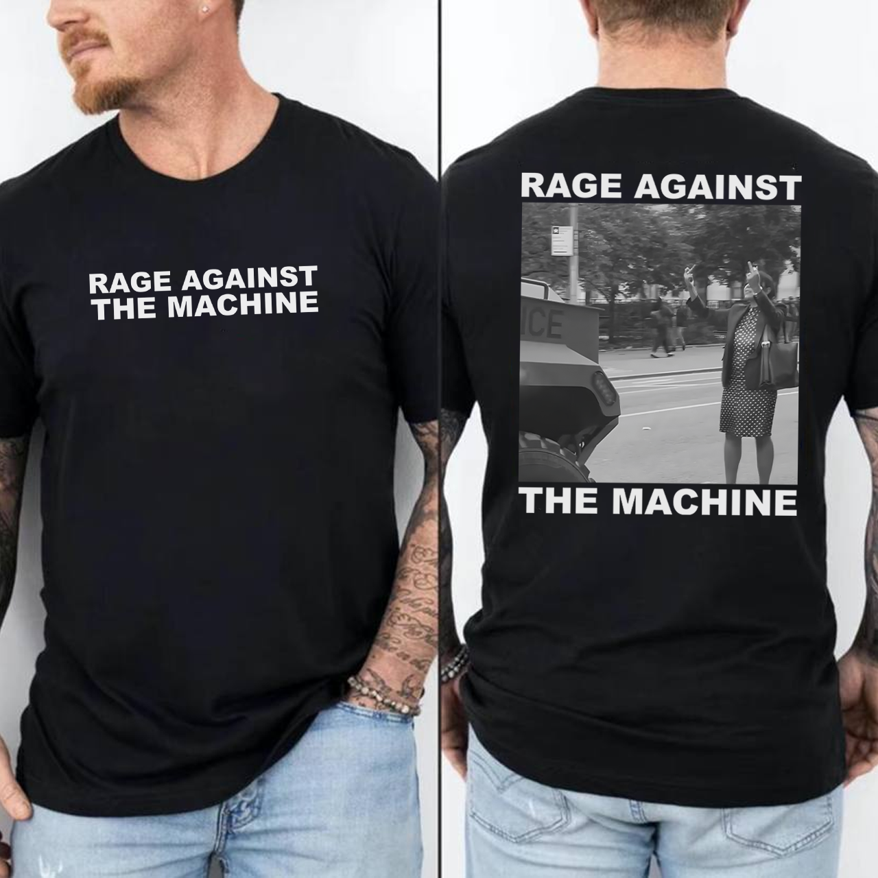 Rage Against The Machine Polka Dot Woman 2sided Shirt