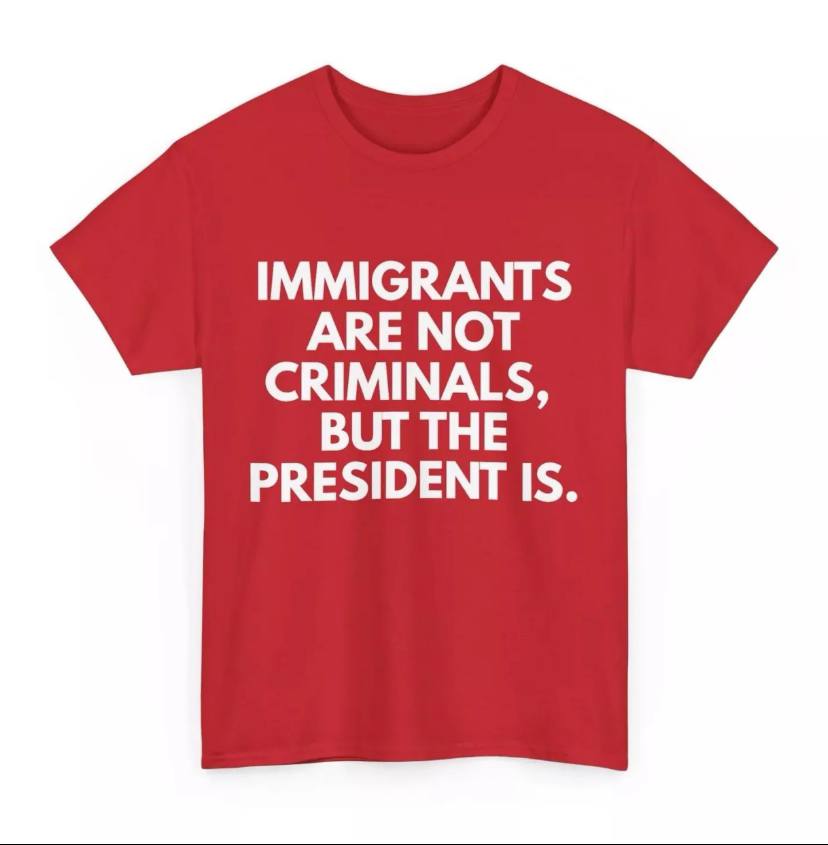 Immigrants Are Not Criminals But The President Is Shirt - Image 2