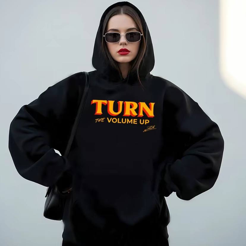 Turn The Volume Up Unisex Shirt - Image 3