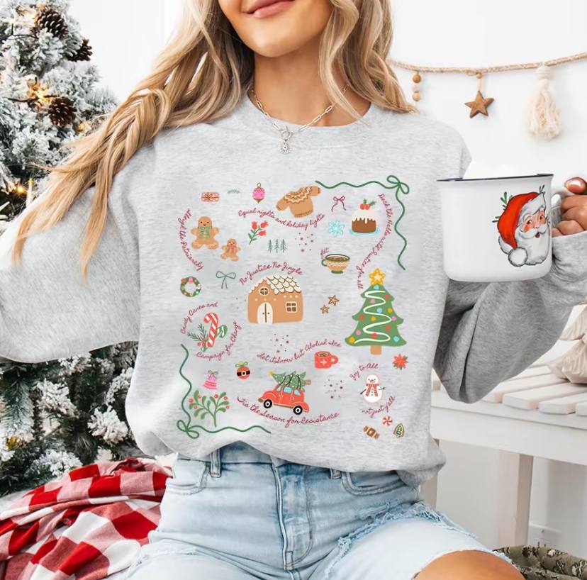 Doodle Anti Trump Christmas Shirt