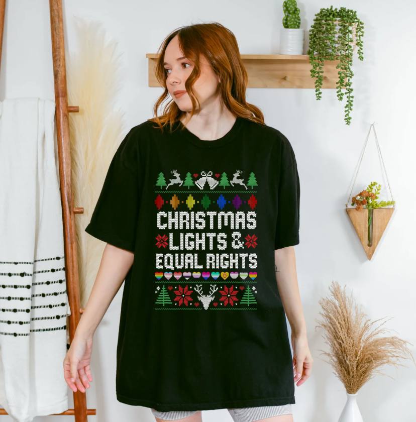 Equal Right LGBTQ Christmas Shirt - Image 3