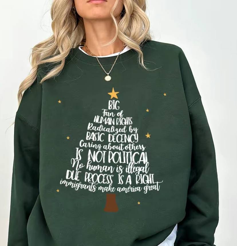 Big Fan Of Human Rights Christmas Unisex Shirt