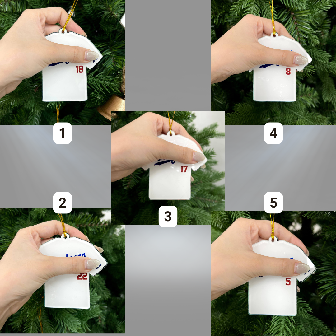 LA Baseball Jersey Ornament